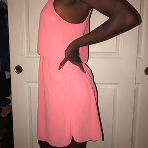 pink slip dress